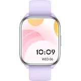 Smartwatch, Smartwatch Damen Herren,1,85" großer HD Touch-Farbbildschirm Fitnessuhr,für Android IOS, IP67 Wasserdicht Pulsmesser Schrittzähler,Lila - Lila