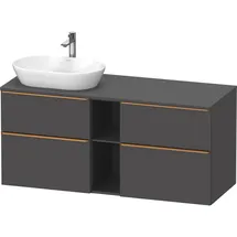 Duravit D-Neo Konsolenwaschtischunterbau wandhängend Graphit Matt 1400x550x664 mm à DE4970L04490000, DE4970L04490000