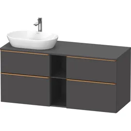 Duravit D-Neo Konsolenwaschtischunterbau wandhängend Graphit Matt 1400x550x664 mm à DE4970L04490000, DE4970L04490000