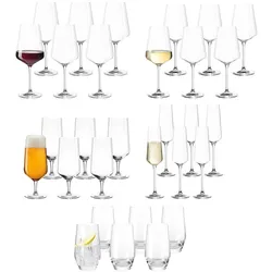 Leonardo Puccini Gläserset Bier, Sekt, Wein 30er Set   