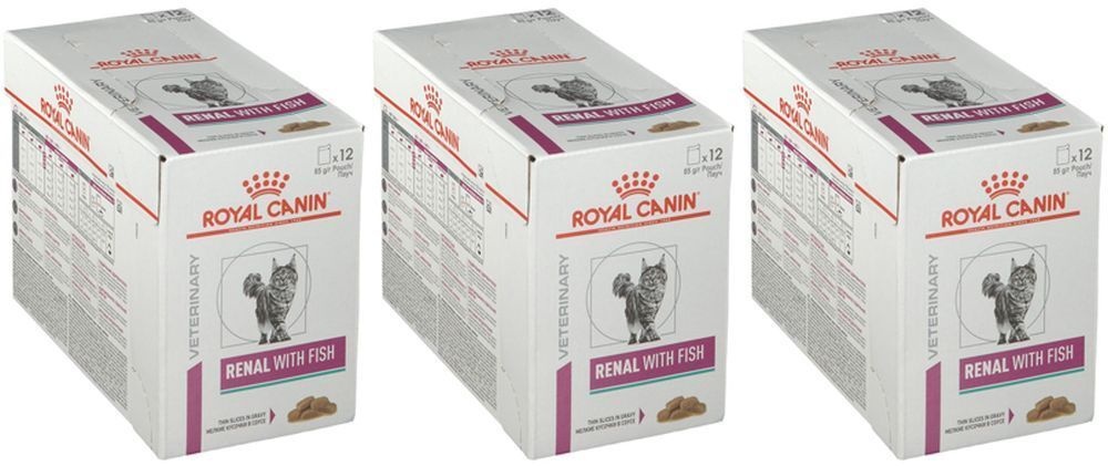 Royal Canin® Renal Thon 3x1020 g pâte