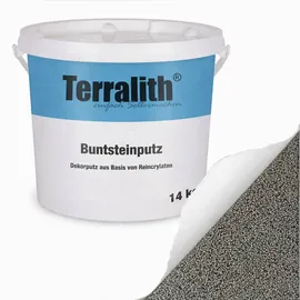 Terralith Buntsteinputz Mosaikputz 2mm 14 kg Grau