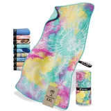 NirvanaShape Strandtuch XXL - Strandhandtuch mit über 32 Strand-Muster - schnelltrocknende Mikrofaser Badetuch, Microfaser Handtuch, Badehandtuch - 200 x 90 cm