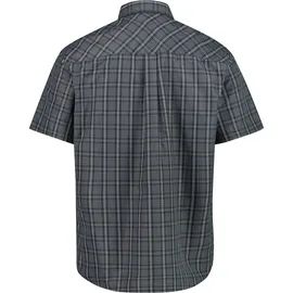 CMP Kurzarmhemd Antracite/Grey/Bianco 4XL