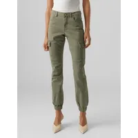 Vero Moda Cargohose VMIVY MR ANKLE Cargo Pants NOOS«, grün