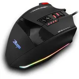 docooler Zelotes C-13 Gaming Maus Wired 10000DPI,RGB,mit 13 Programmiertasten Einstellbar,128 KB Integrierter Speicher