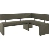 Eckbank OTTO HOME "Charissa", grün (khakifarben (arizona 4421)), B:190cm H:90cm T:140cm, Holzwerkstoff, Massivholz, Sitzbänke, Eckbank, in 3 Größen, verschiedene Qualitäten