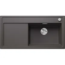 Blanco Zenar XL 6 S DampfgarPlus rechts felsgrau + Excenterbetätigung + InFino + Holzschneidbrett