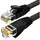 UGREEN Flat RJ45 LAN Ethernet Kabel Cat. 6 0,5m flaches Netzwerkkabel 1000 Mbps Schwarz (NW102)