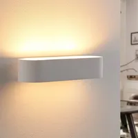 LINDBY Wandleuchte, Wandlampe Innen 'Fioni' (Modern) in Weiß aus