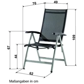 Sieger Klappsessel 71 x 0 x 109 cm grau