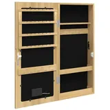 vidaXL Spiegel-Schmuckschrank mit LED-Beleuchtung Wandmontage