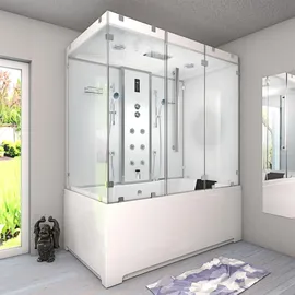 SeniorBad Kombination Badewanne Dusche 180 x 100 cm (K80-WS-EH-C-EC-EA)