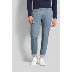 Chinohose BUGATTI, Herren, Gr. 34, Länge 34, blau (hellblau), 86% Baumwolle, 11% Polyester, 3% Elasthan, unifarben, casual, normal, Hosen, mit Elasthananteil