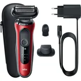 Braun Series 6 61-R1200s Folienschaber Trimmer Schwarz, Rot