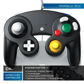 CSL Nintendo-Controller Bundle schwarz für Nintendo Wii