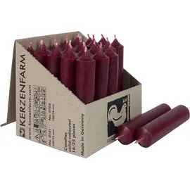 Kerzenfarm Hahn Stabkerzen aus Paraffin, 100/22 mm, KERZENFARM HAHN, Brenndauer 4h, 25 Stück pro Verpackung