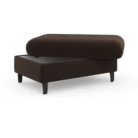 sit&more Hocker Marano mit Stauraum 102 x 43 x 67 cm Braun