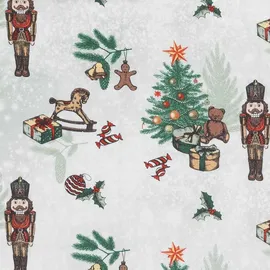 Estella Bettwäsche-Garnitur Impulse Kuschelflanell Nutcracker Farbe rot Größe 135x200+80x80 - Rot