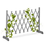 Relaxdays Rankgitter 185 x 73 x 28 cm Grau