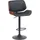 CLP Barhocker Beverley höhenverstellbar drehbar 2er Set Walnuss/Schwarz