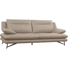 Calia Italia 3-Sitzer Cezanne, italienisches Design trifft erstklassigen Sitzkomfort, Leder, Edles Designsofa in besonders langlebigen & pflegeleichten Lederarten beige