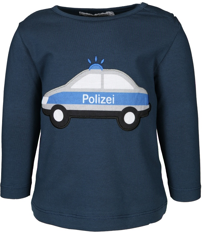 zoolaboo - Langarmshirt Polizei Tatü-Tata In Dunkelblau  Gr.74, 74