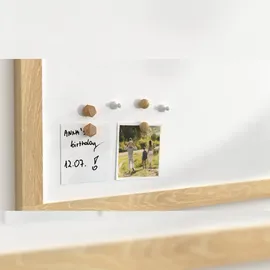 ALLboards Magnettafel – Magnetisches, trocken abwischbares Whiteboard in Form eines Hauses, mit Holzrahmen
