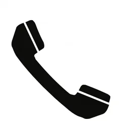Aufkleber - Piktogramm Telefon, Folie, 160x160 mm
