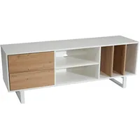 KADIMA DESIGN Lowboard mit Eiche-Dekor 150x55x40 cm TV-Kommode Modern,