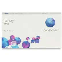 CooperVision Biofinity Toric, 3er Packung) Monatslinsen -7.5 DPT / -1.25 CYL / 10 AX