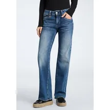 Herrlicher Bootcut-Jeans "Prime New Denim Light", Damen, Gr. 34, Länge 34, dolphin, Denim/Jeans, Obermaterial: 98% Baumwolle, 2% Elasthan, weit knöchellang, Jeans, mit Stretch