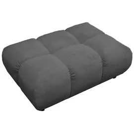 KAWOLA Hocker VIVIEN Feincord 108 x 41 x 73 cm Grau