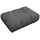 KAWOLA Hocker VIVIEN Feincord 108 x 41 x 73 cm Grau