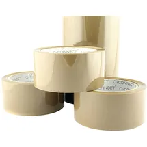 Q-Connect Paketband 50 mm x 66 m braun 6 Rolle