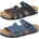und Herren Pantolette mit weicher Lederdecksohle 700565 Größe 41 EU Farbe Schwarz Schwarz 41