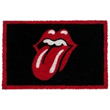 Pyramid International Out of the blue Rolling Stones Lips Door Mat Fußmatte, Kokosnussfasern, schwarz, 60 x 40 x 1.8 cm