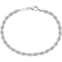 GIORGIO MARTELLO MILANO Kordelkette massiv, Silber 925 silberfarben 21 cm