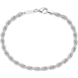 GIORGIO MARTELLO MILANO Kordelkette massiv, Silber 925 silberfarben 21 cm