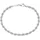 GIORGIO MARTELLO MILANO Kordelkette massiv, Silber 925 silberfarben 21 cm