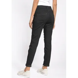 Gang 5-Pocket-Jeans GANG "94AMELIE" Gr. 30, N-Gr, schwarz (black) Damen Jeans aus Sweatdenim mit schrägen tief sitzenden Gesäßtaschen Bestseller