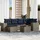 vidaXL Gartensofa-Set 7-tlg. grau