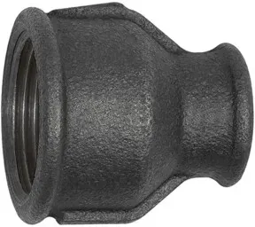 Riegler Muffe 240, red., Rp 1 1/4 i., Rp 1 i., Temperguss schwarz