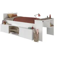 Parisot möbel Inn.Furn Jugendbett Cleo, Stauraumbett in Weiß, 90
