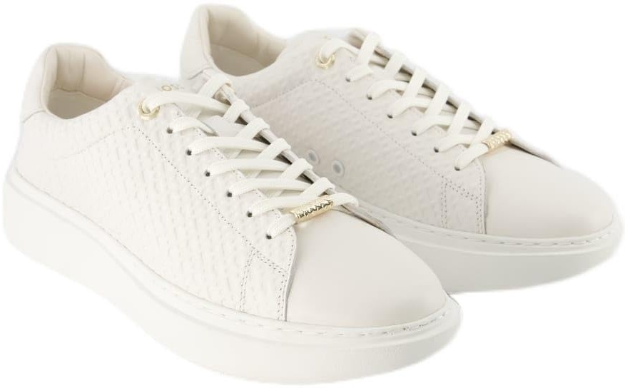 BOSS Damen Amber_Tenn_hflt Sneaker, White, 38 EU