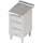 Stalgast Schubladenschrank mit 3 Schubladen, 450x600x850 mm, mit Aufkantung, verschweißt