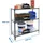 Proregal Schwerlastregal Small Metal Shark HxBxT 100 x 110 x 50 cm Fachlast 200 kg Anthrazit-Weiß