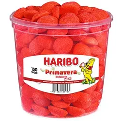 HARIBO Primavera Erdbeeren Maxi-Größe 150 St.