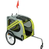 Skecten - Hund Fahrradanhänger Hundeanhänger Anhänger Hundetransporter Fahrrad Anhänger (Gelb)