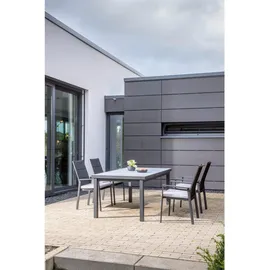 Niehoff Nancer Ausziehtisch 240 x 100 x 76 cm anthrazit/grau